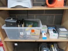 A Shelf to include A Selection of Various Test Equipment