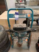 Makita 110V Jackhammer with Tooling and Mobile Trolley