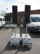 A Pair of Pike Signals Ltd "Pedestrian" Battery Powered Portable Traffic Light Units