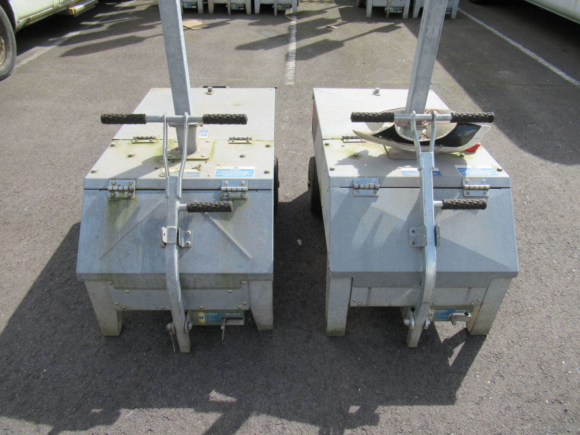 A Pair of Pike Signals Ltd "Pedestrian" Battery Powered Portable Traffic Light Units - Image 4 of 7