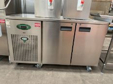 Foster 2 Door Stainless Steel Refrigerated Mobile Prep Cabinet Model EPRO1/2H