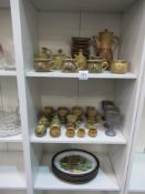 3x shelves to contain various stoneware