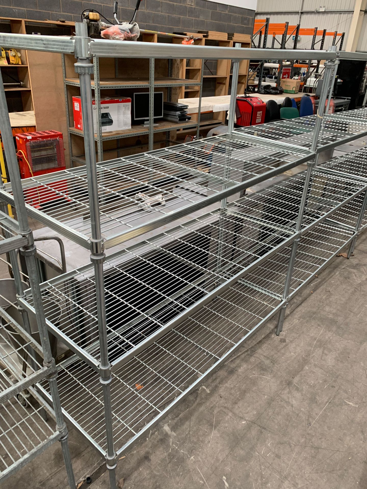 4x Boltless Wire Racks each with 4 Shelves - Image 3 of 5