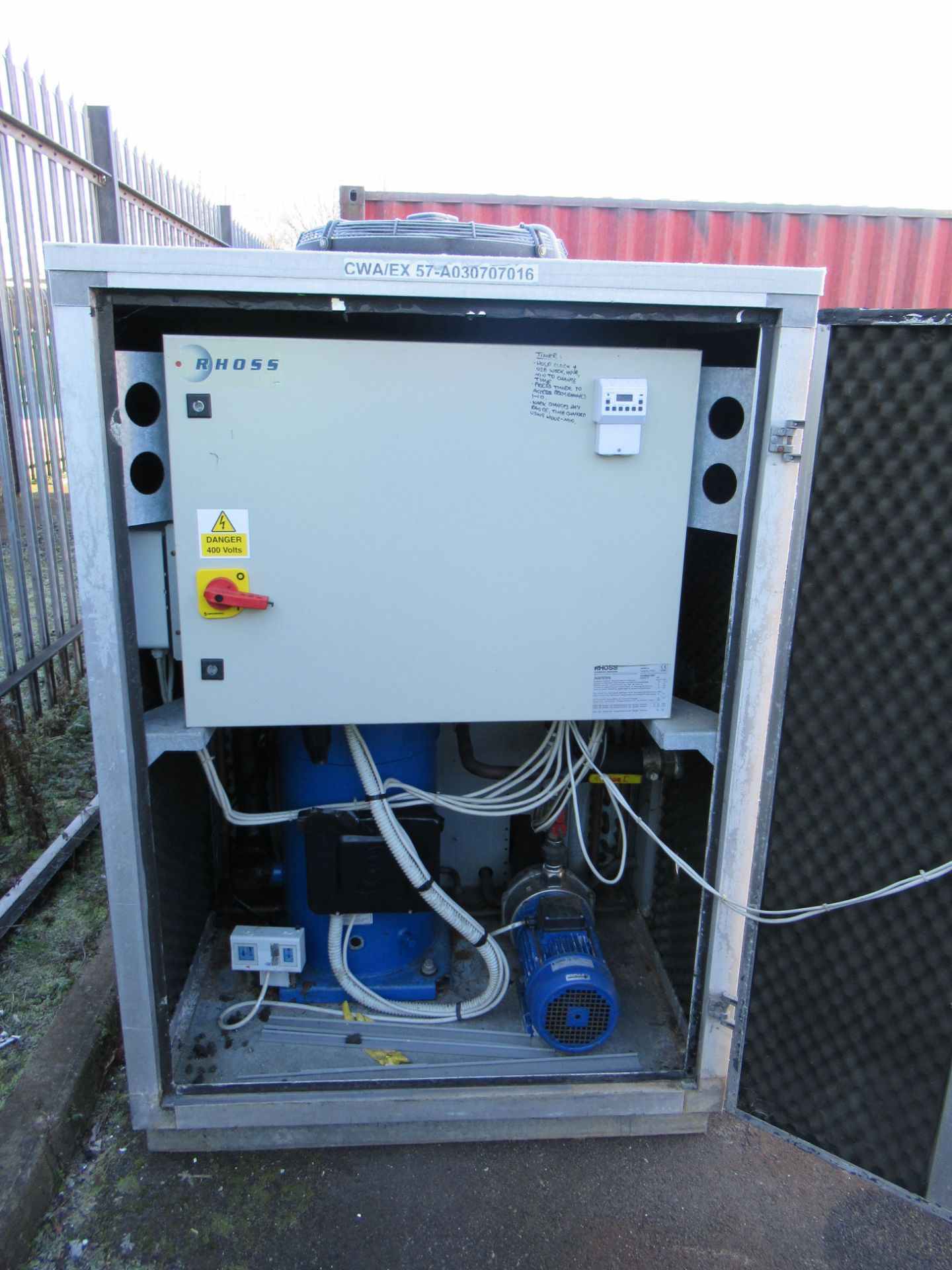 Rhoss industrial water chiller, model number CWA/EX57,66 kW cooling capacity - Image 12 of 14