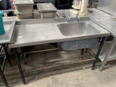 Stainless Steel Sink Station with Splashback