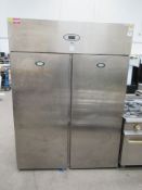 A Foster commercial stainless steel refrigerator