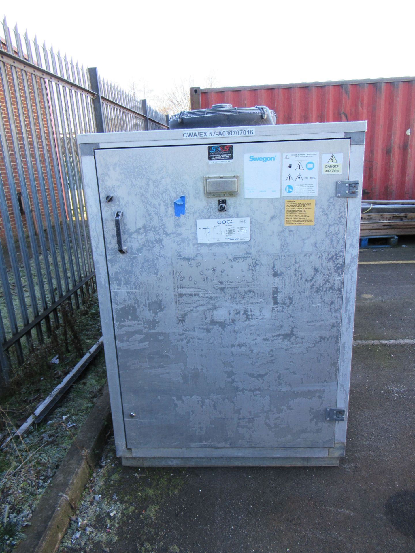 Rhoss industrial water chiller, model number CWA/EX57,66 kW cooling capacity - Image 2 of 14