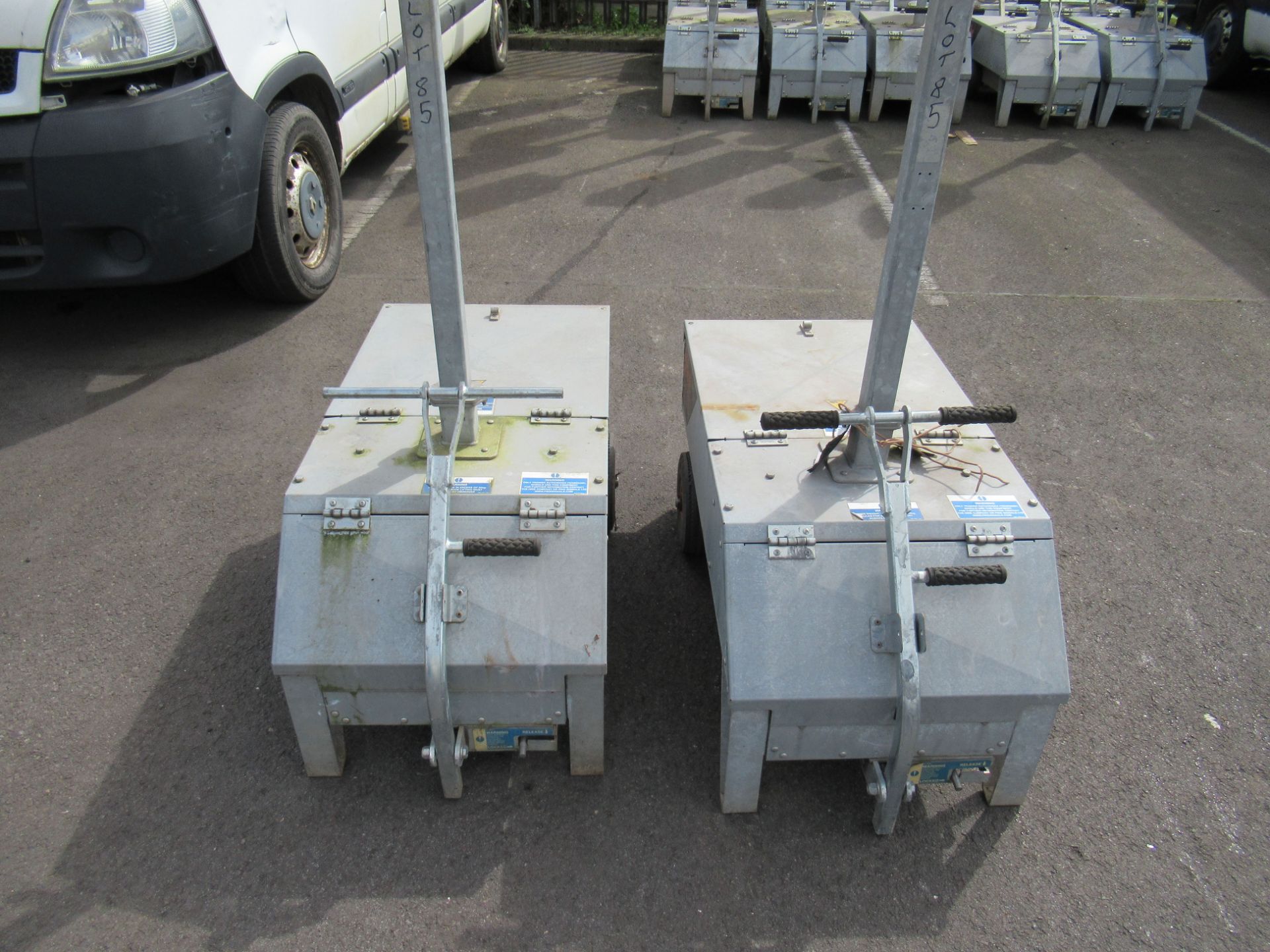 A Pair of Pike Signals Ltd "Vehicle" Battery Powered Portable Traffic Light Units - Image 4 of 7