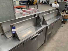 4x Wall Mountable Stainless Steel Shelves