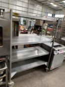 4-tier Stainless Steel Storage Rack on wheels