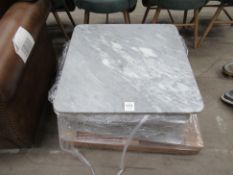 6x Marble table tops "chipped" 700mm x 700mm