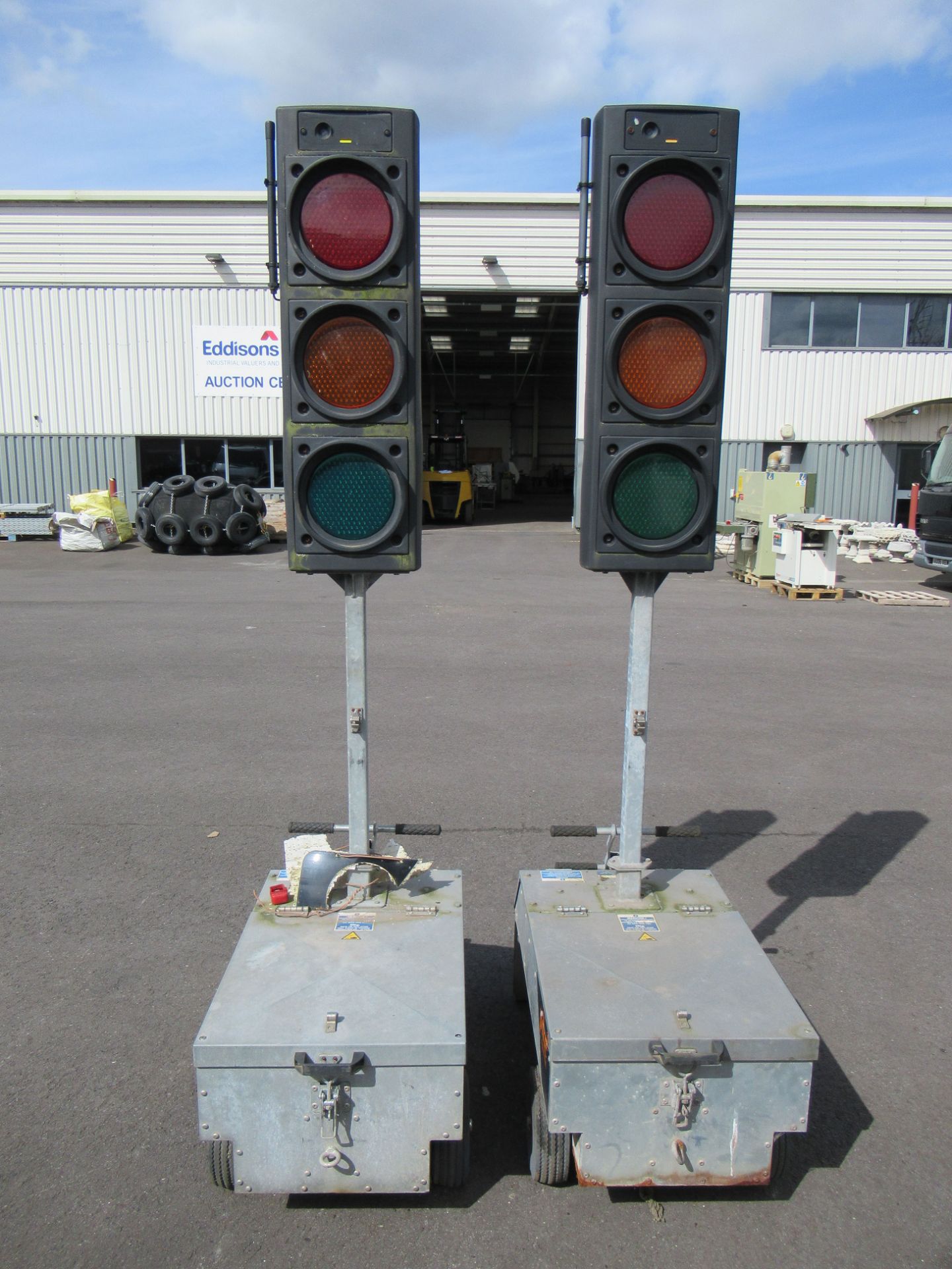 A Pair of Pike Signals Ltd "Pedestrian" Battery Powered Portable Traffic Light Units - Image 2 of 7