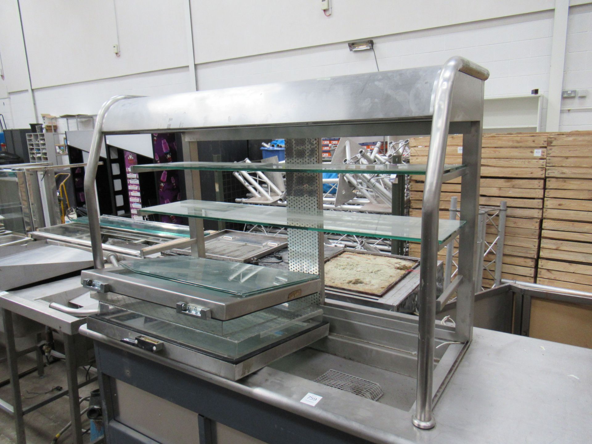 An EMH Fabrications Ltd stainless steel serving unit - Image 2 of 10