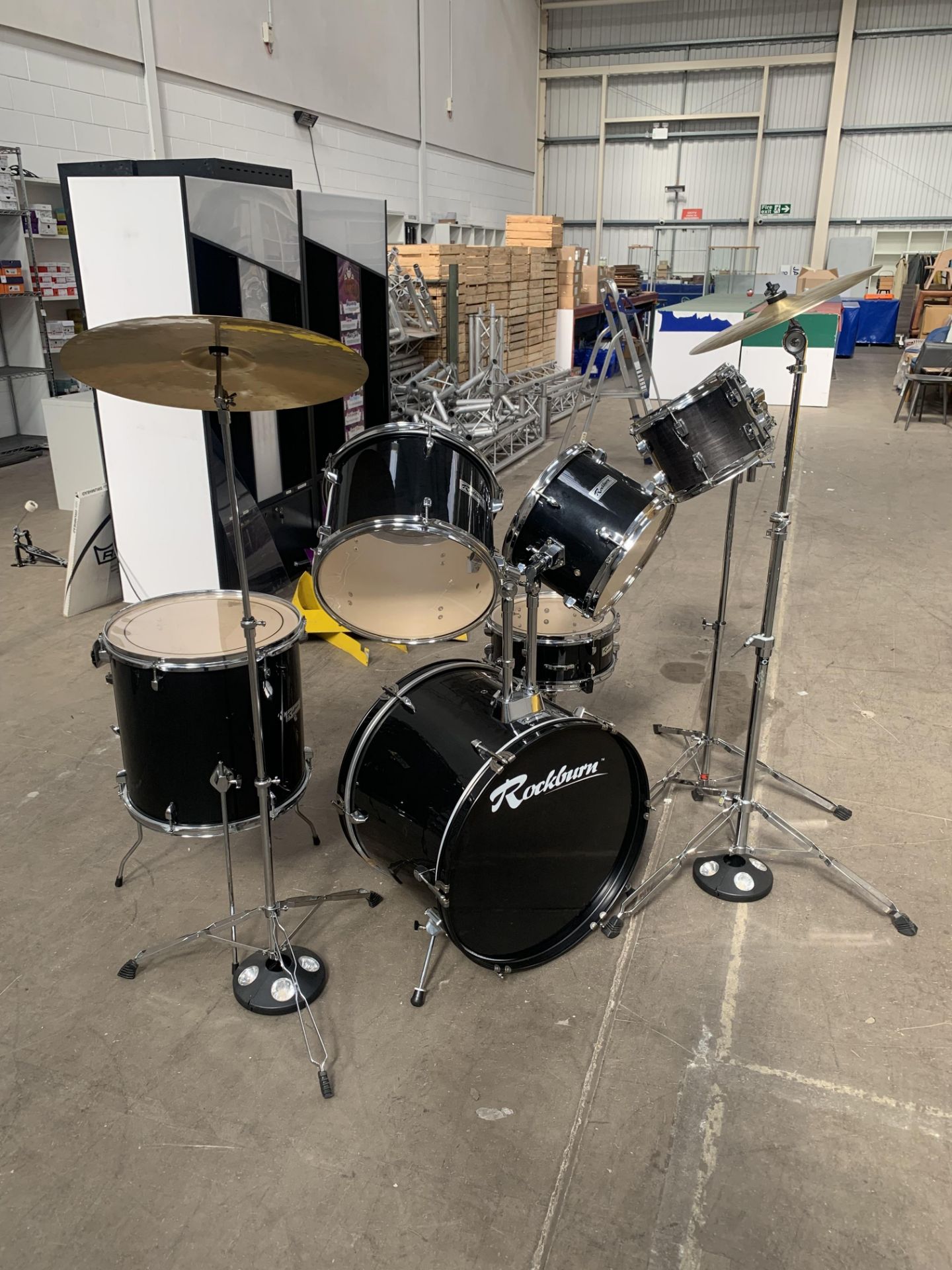 Rockburn 5-piece Drum Kit, together with 2x Symbols and 2x Stagg TIM+ Drums - Image 2 of 13