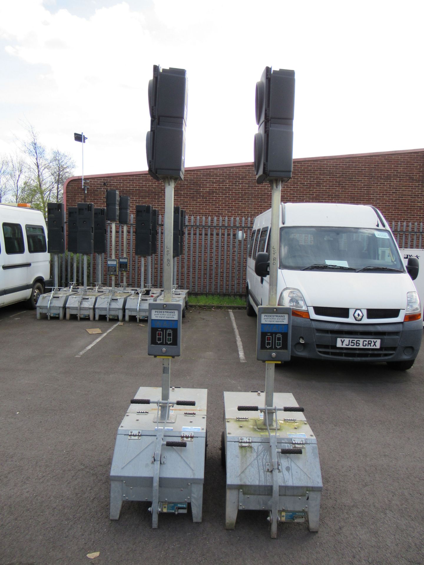 A Pair of Pike Signals Ltd "Pedestrian" Battery Powered Portable Light Units