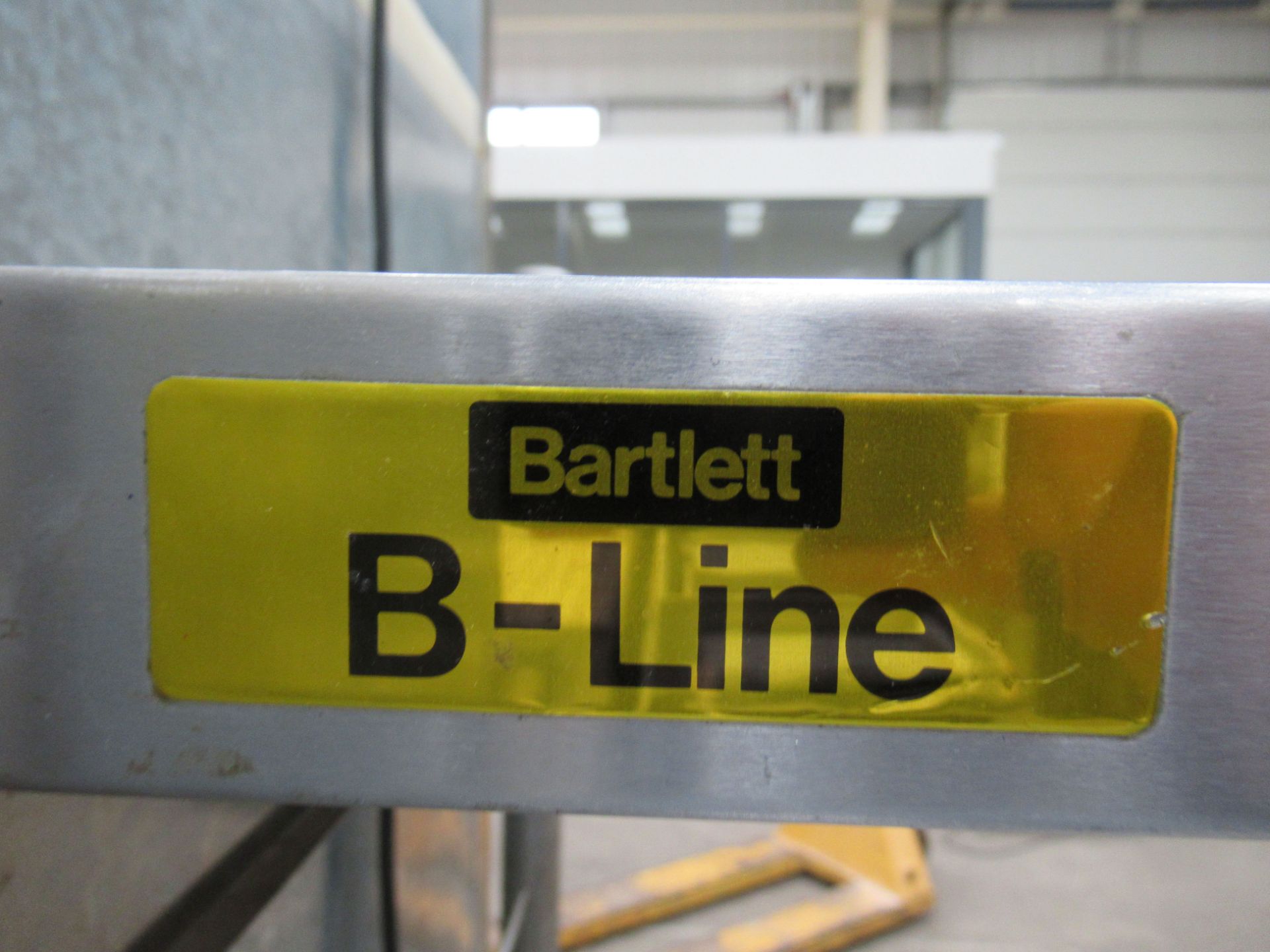3x shaped serving units and a Bartlett B-line shelf unit - Image 3 of 9