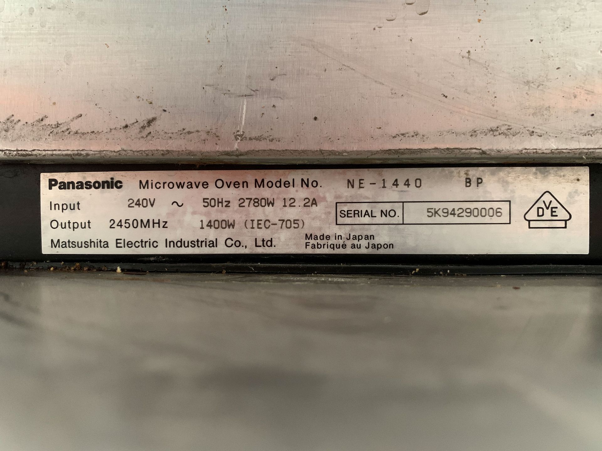 Panasonic Pro II 1400W Microwave Oven - Image 3 of 3