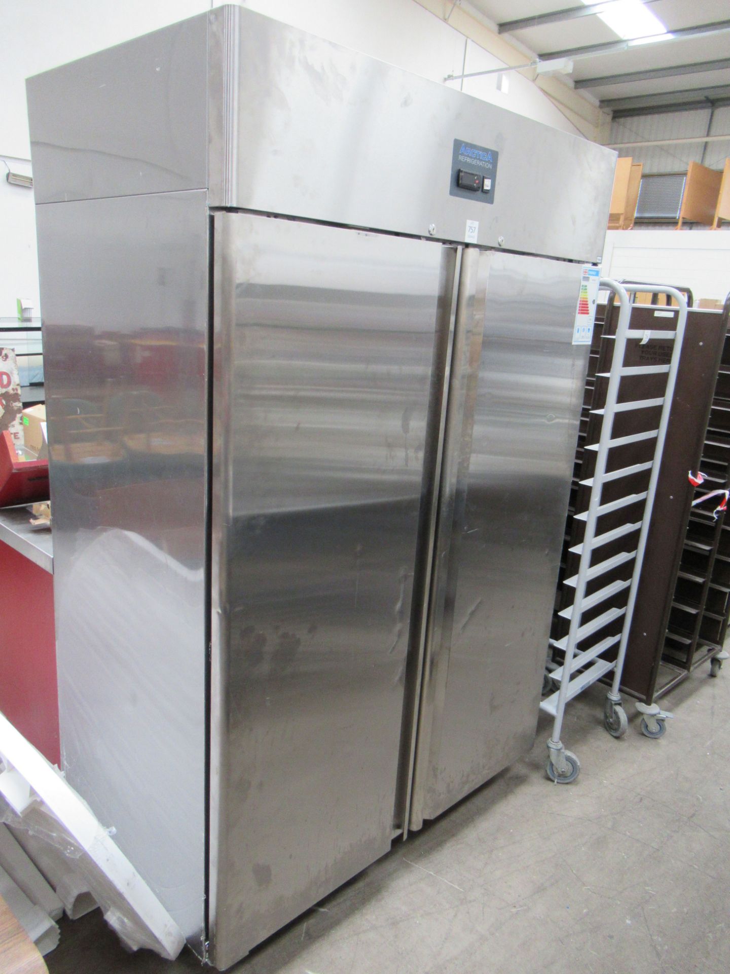 An Arctica Refrigeration stainless steel freezer
