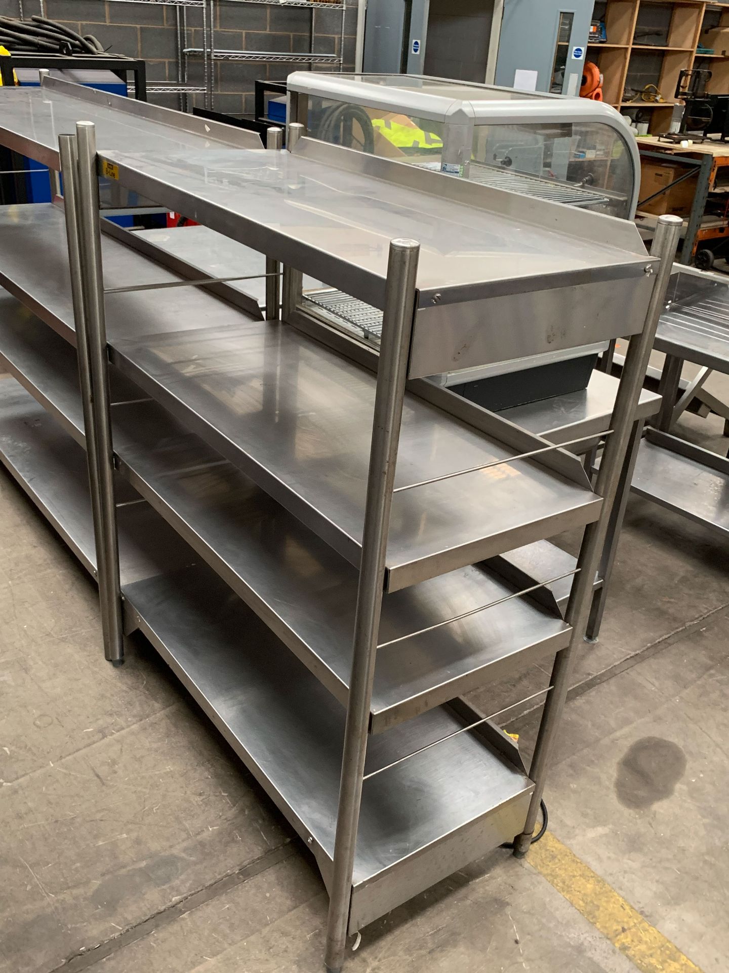 2x Stainless Steel 4 Shelf Boltless Shelving Units - Image 2 of 2