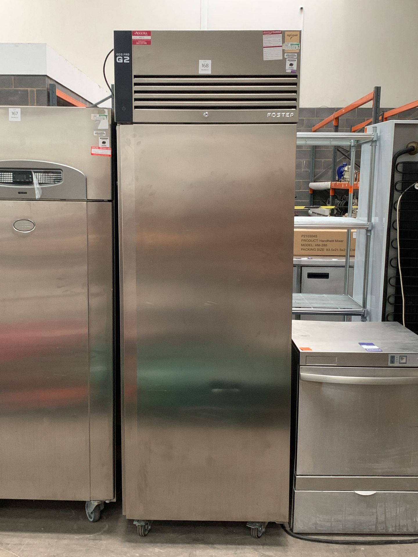 Foster Refrigeration Eco Pro 2 Stainless Steel Commercial Catering Upright Mobile Freezer - Model EP