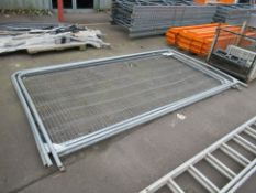 3x Heras Fence Panels and 7x Weighted Feet