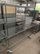 Craven Mobile Storage Rack and Two-Tier Storage Trolley/Rack