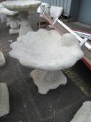 Shell Bird Bath