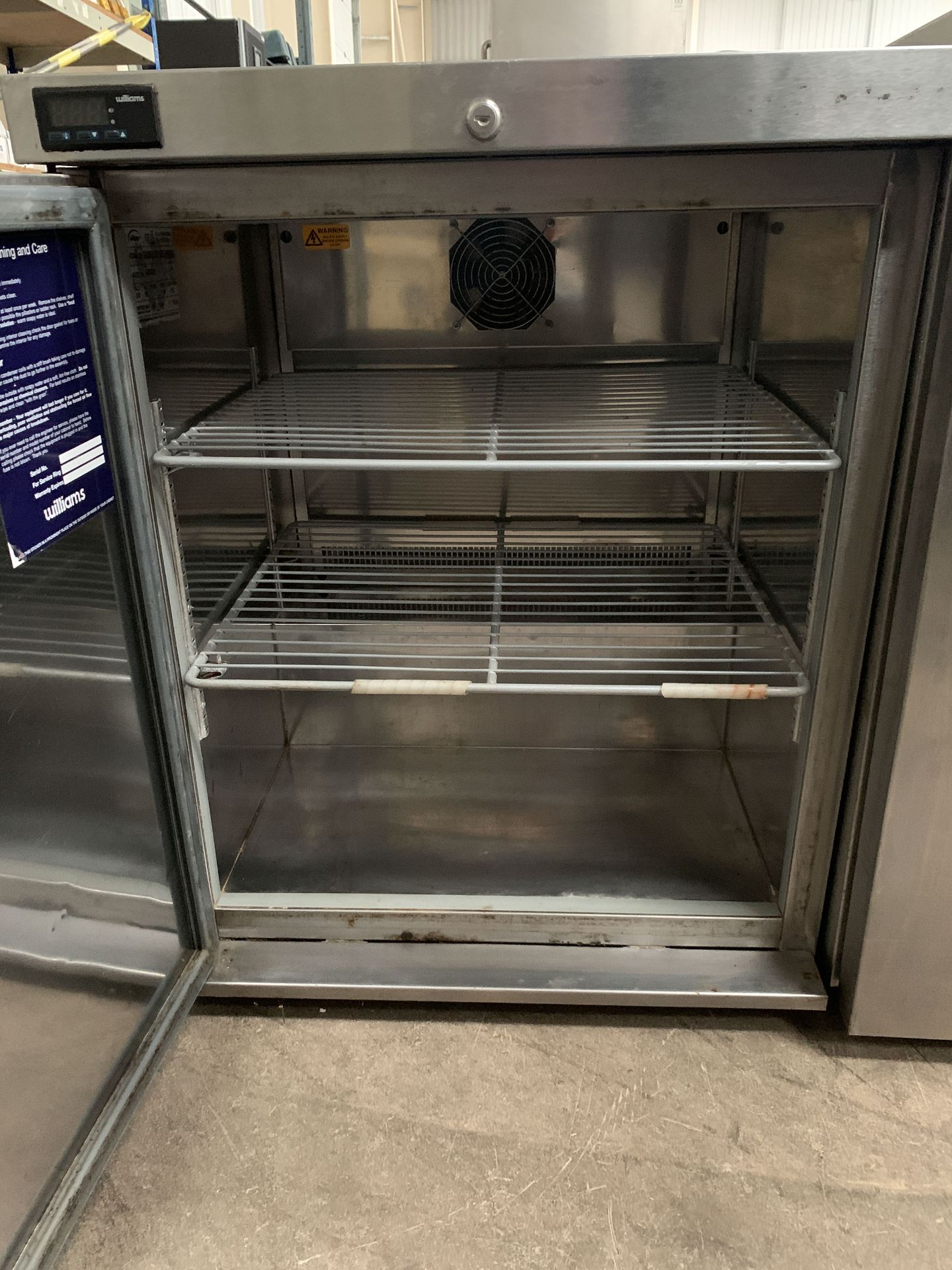 Williams Stainless Steel Commercial Catering Undercounter Freezer - Image 2 of 4
