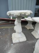 Tall 'Ornate' Bird Bath