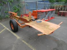 Large Commercial Log Splitter with Towing Eye