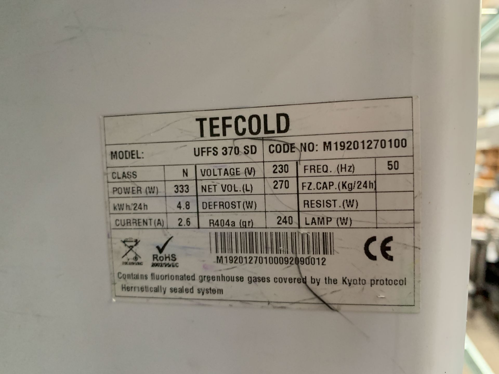 Tefcold UFFS 370D Storage Freezer - Image 4 of 5