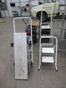 Various Step Ladders and A Foldout Platform