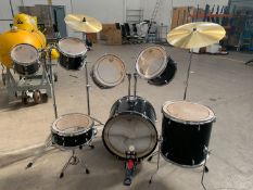 Rockburn 5-piece Drum Kit, together with 2x Symbols and 2x Stagg TIM+ Drums