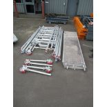 A Qty of BPS Access Solutions Aluminium Framed Scaffolding Tower. Please see attached photos