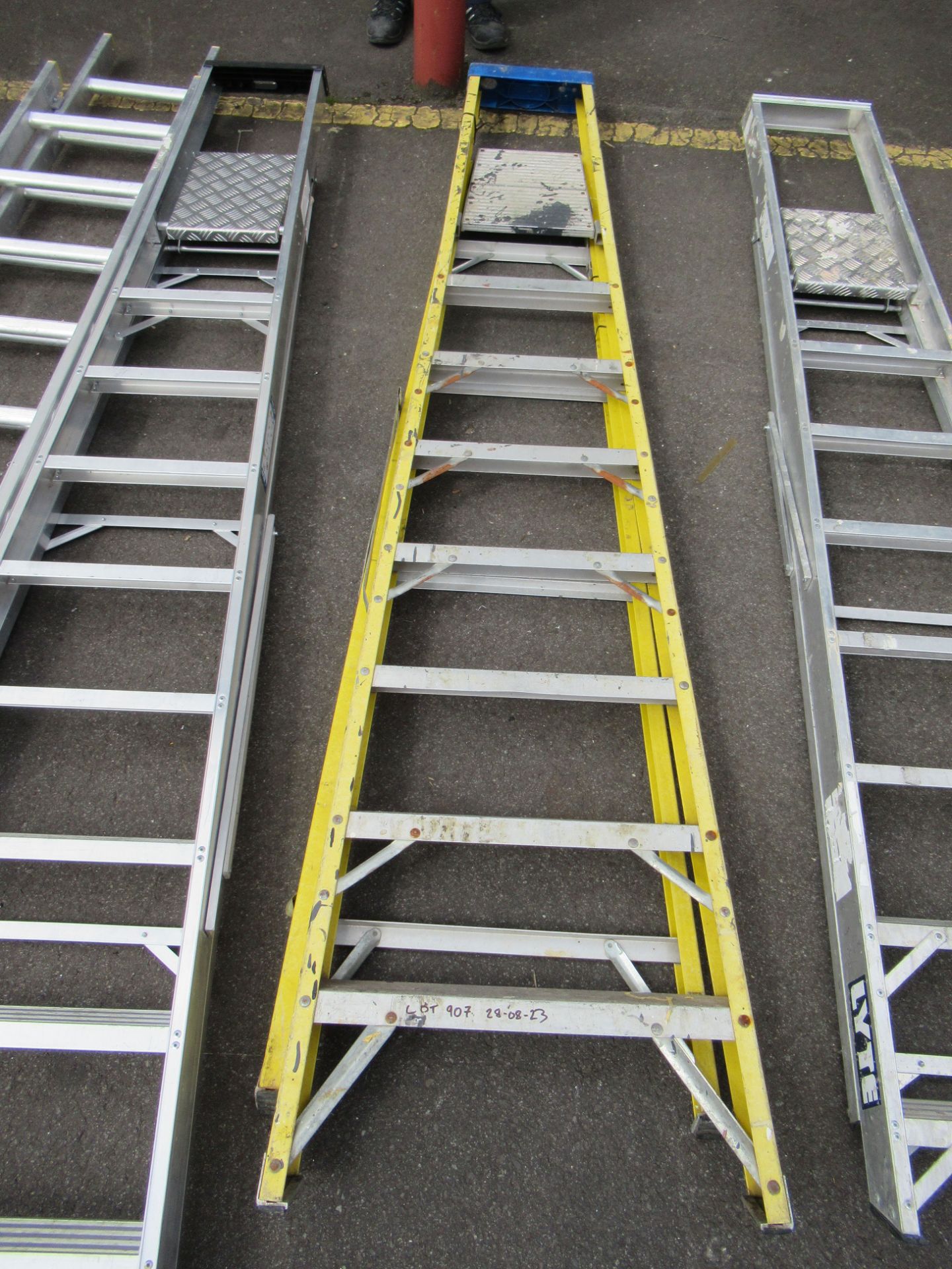 8 Rung Fibre Glass Platform Ladder