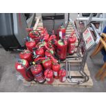 Qty of assorted fire extinguishers