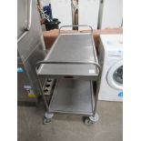 Corsair Hotlock Two-Tier Stainless Steel Commercial Catering Trolley