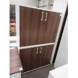 2x Two-Door Office Cabinets