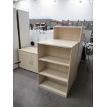 3x Office Bookcases and a Cabinet - all matching