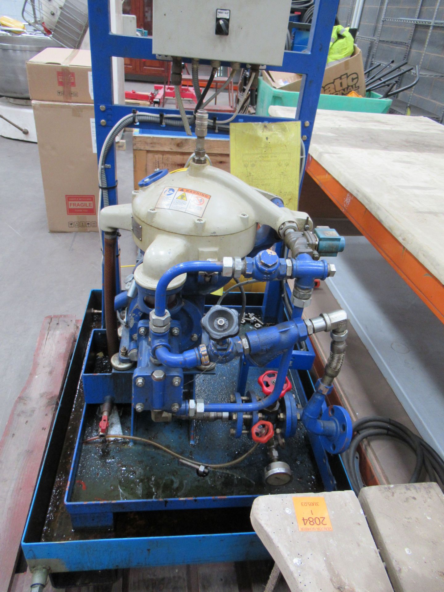 An Alfa-Laval, solids retaining centrifuge. - Image 4 of 6