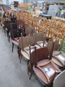 Approx. 28x Wooden Framed Chairs