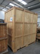 Transporting Storage Crate & Qty of Dismantled Panels and Bases