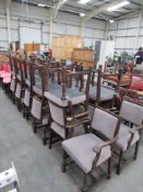 Qty of Wooden Framed Chairs