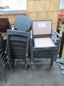 Qty of Woven Garden/Outdoor Chairs
