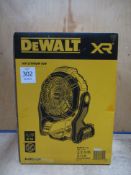 DeWalt XR Cordless Fan - Appears Unused - No Battery