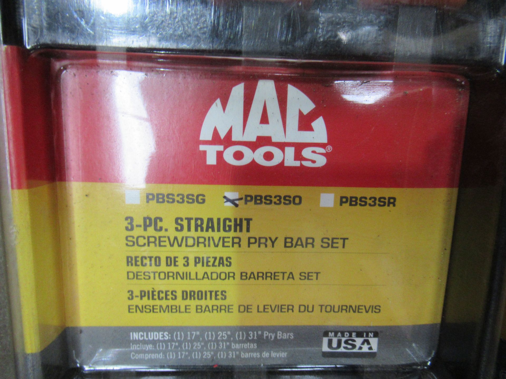 2x 3pc MAC Tools Screwdriver Pry Bar Sets - Image 2 of 3