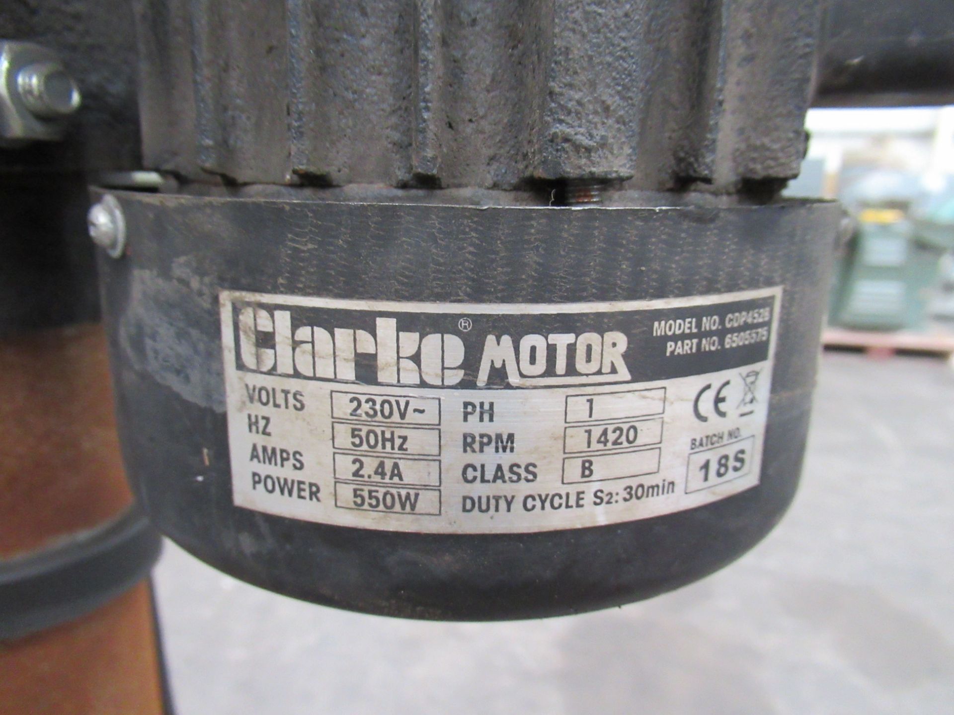 Clarke 'Metalworker' CDP452B Pedestal Drill - 230V - Fabricated to frame - Image 3 of 4