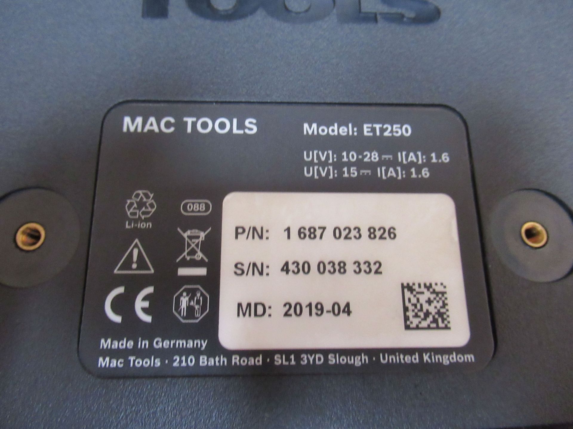 MAC Tools 'Scout' ET250 Diagnostics Machine in carry case - Image 4 of 4