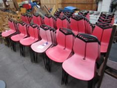 Qty of Pink Stackable Chairs