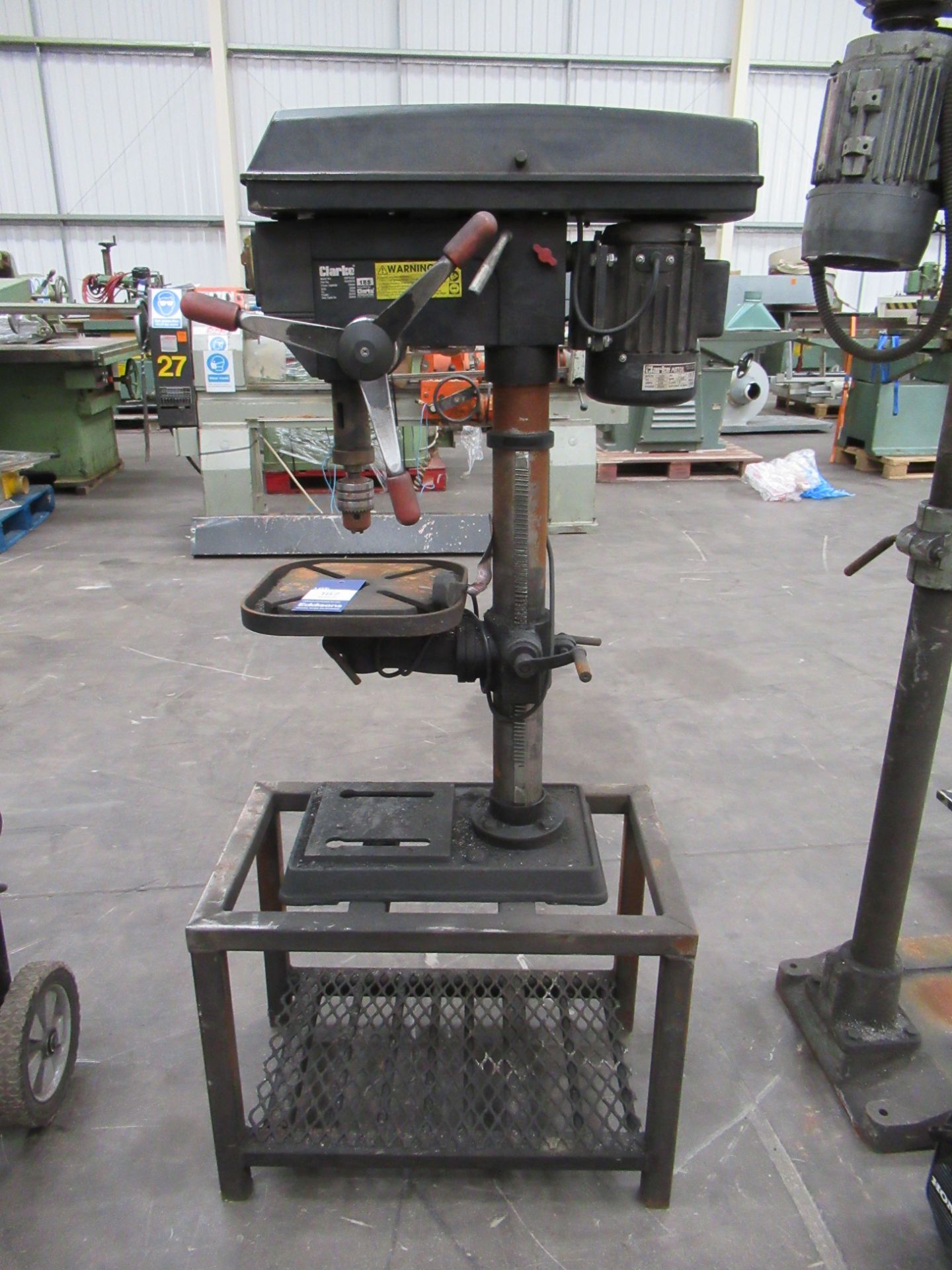 Clarke 'Metalworker' CDP452B Pedestal Drill - 230V - Fabricated to frame